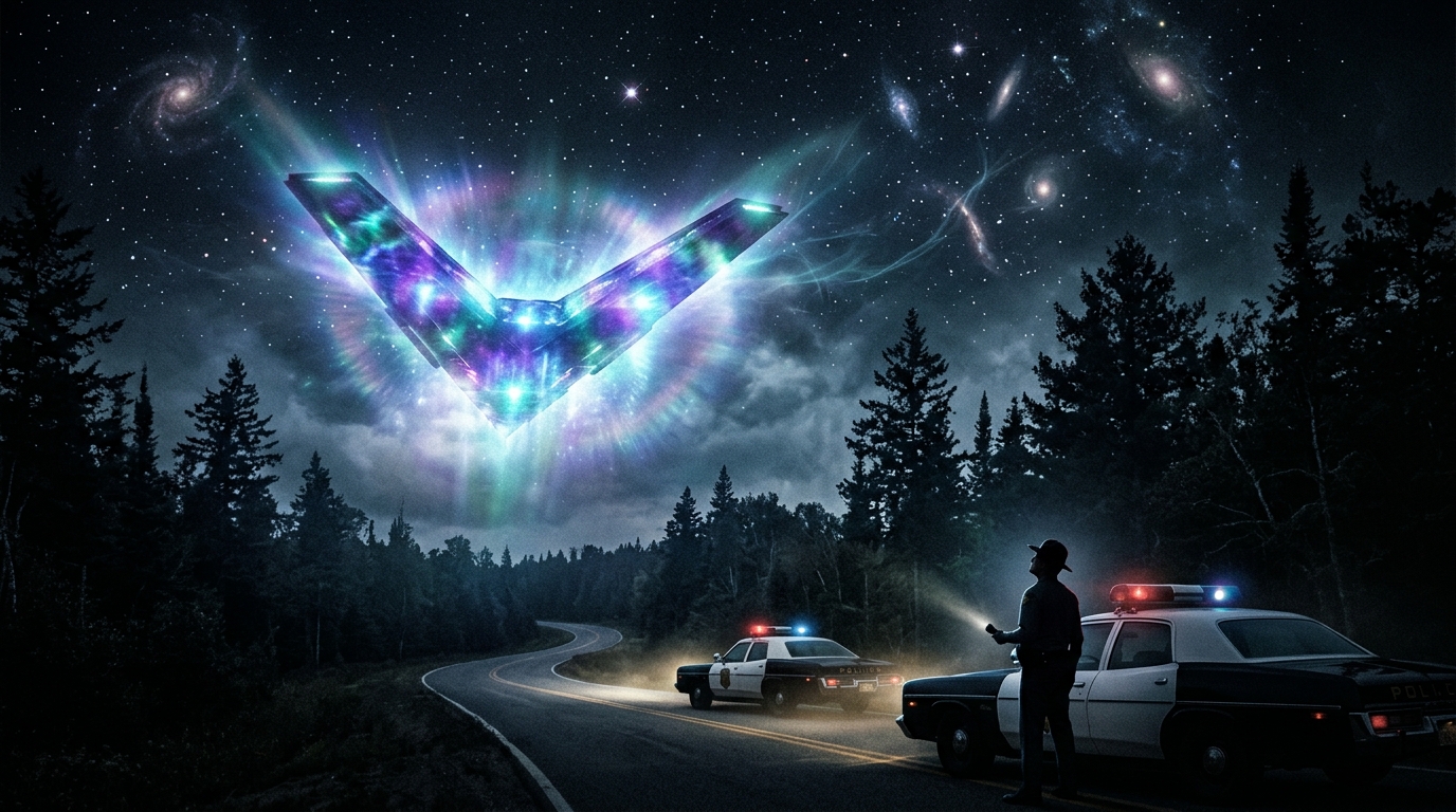 The 1975 Lumberton UFO Wave: When Police Chased a Silent V-Shaped Craft