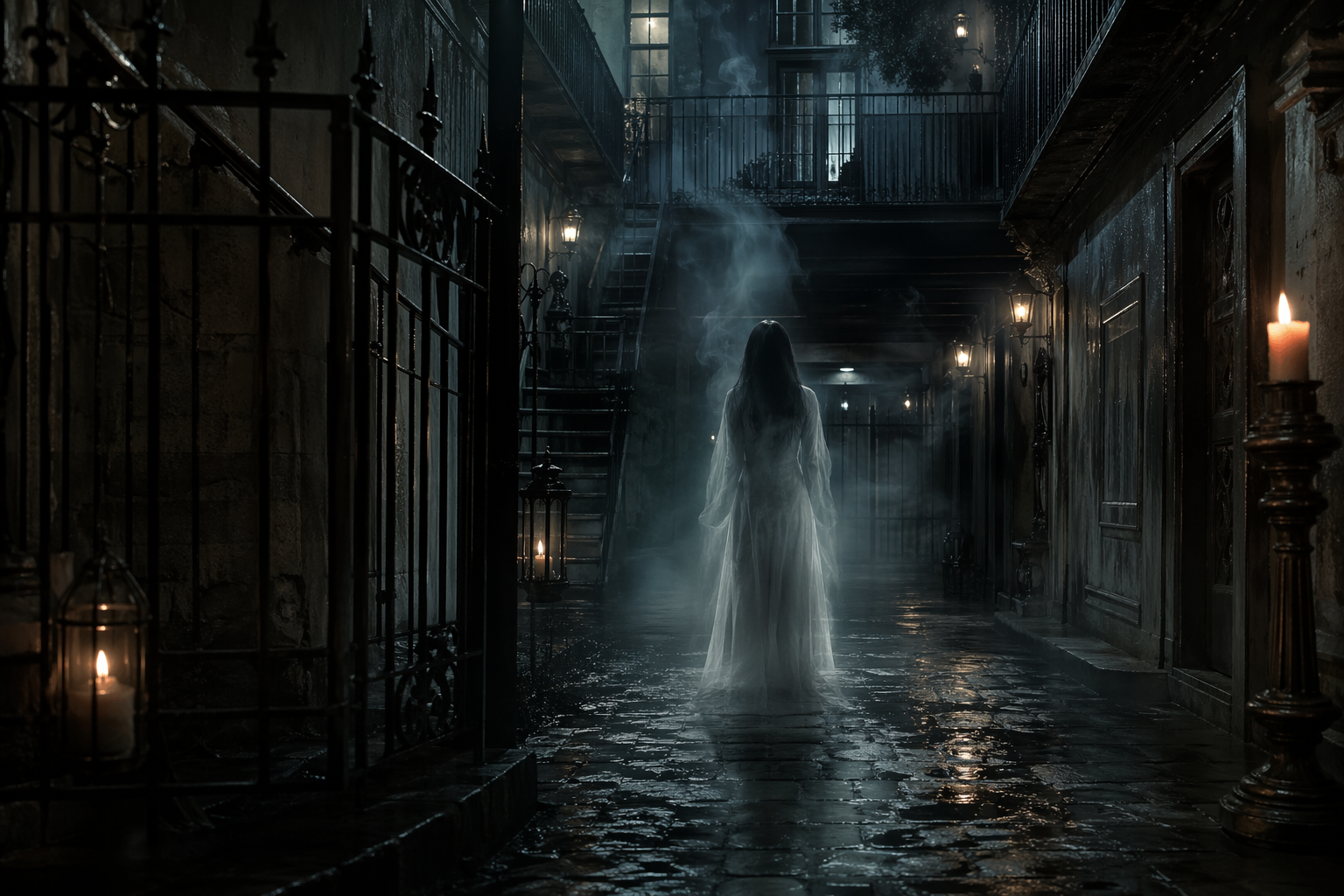 Ghostly Apparition Caught on Security Camera at Apartment Complex