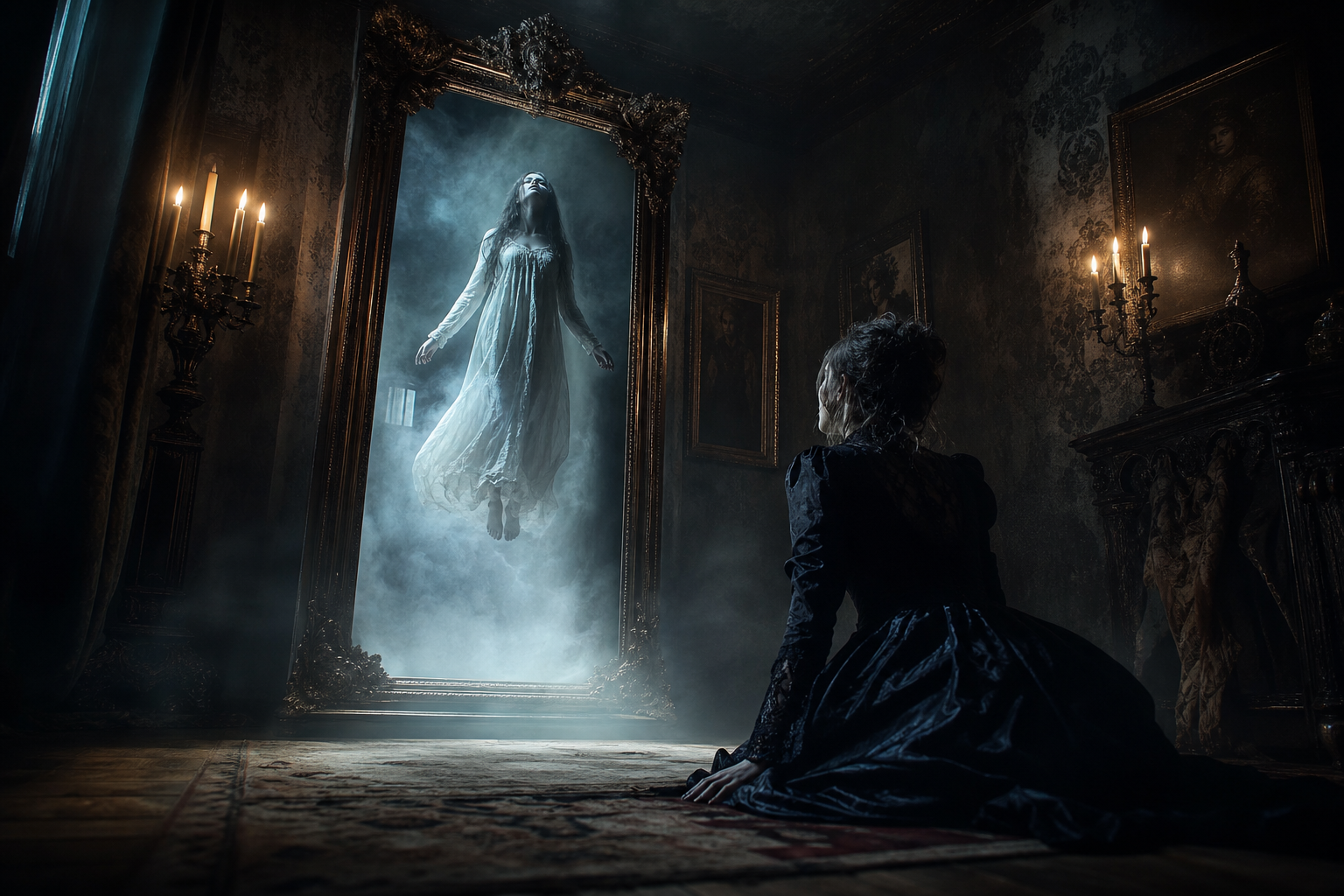 The Mirror Portal: Terrifying Levitation Reported in Historic Home