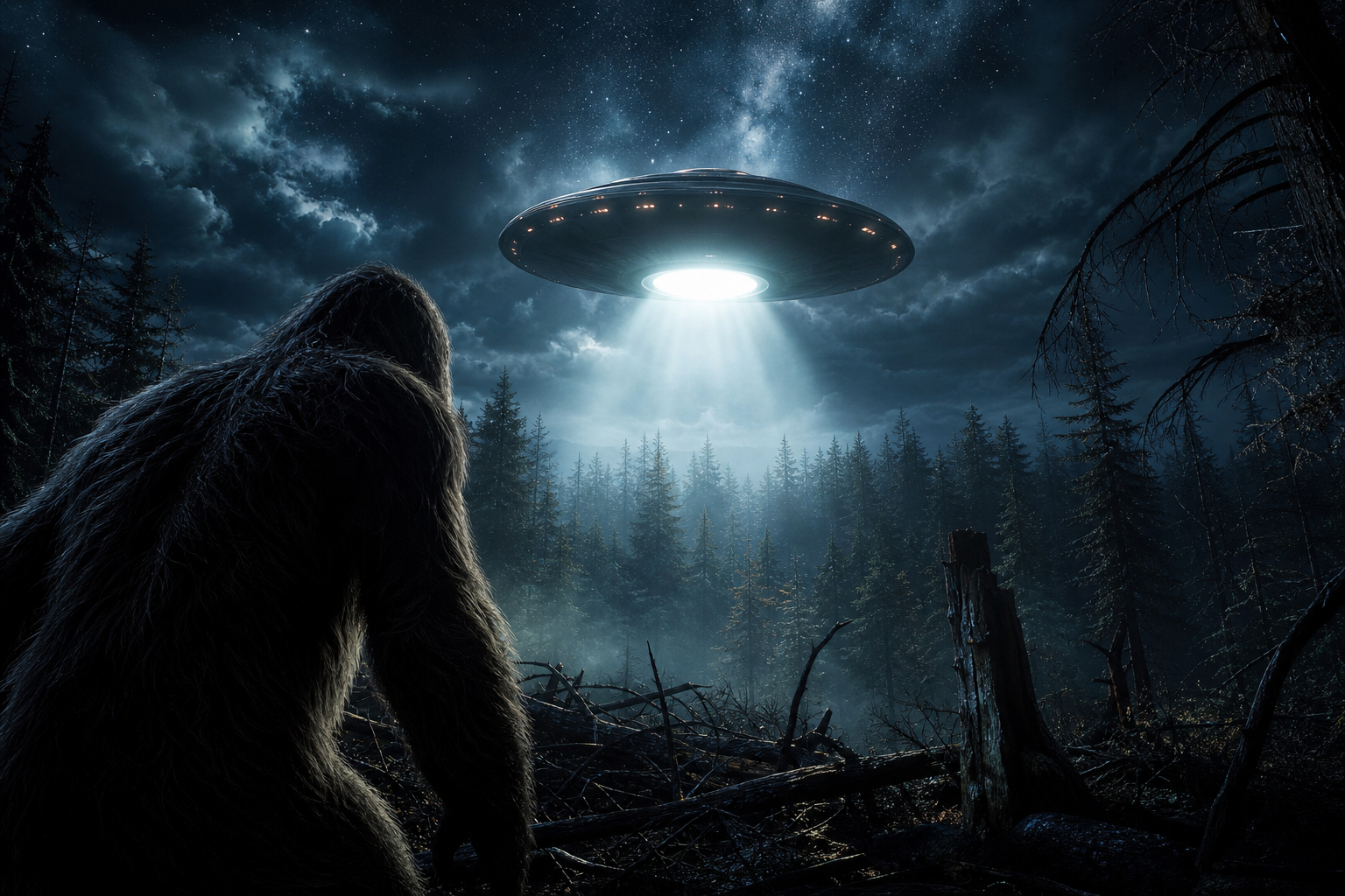 Declassified UFO Files Reveal Potential Sasquatch Encounters: The Silent Invasion Connection