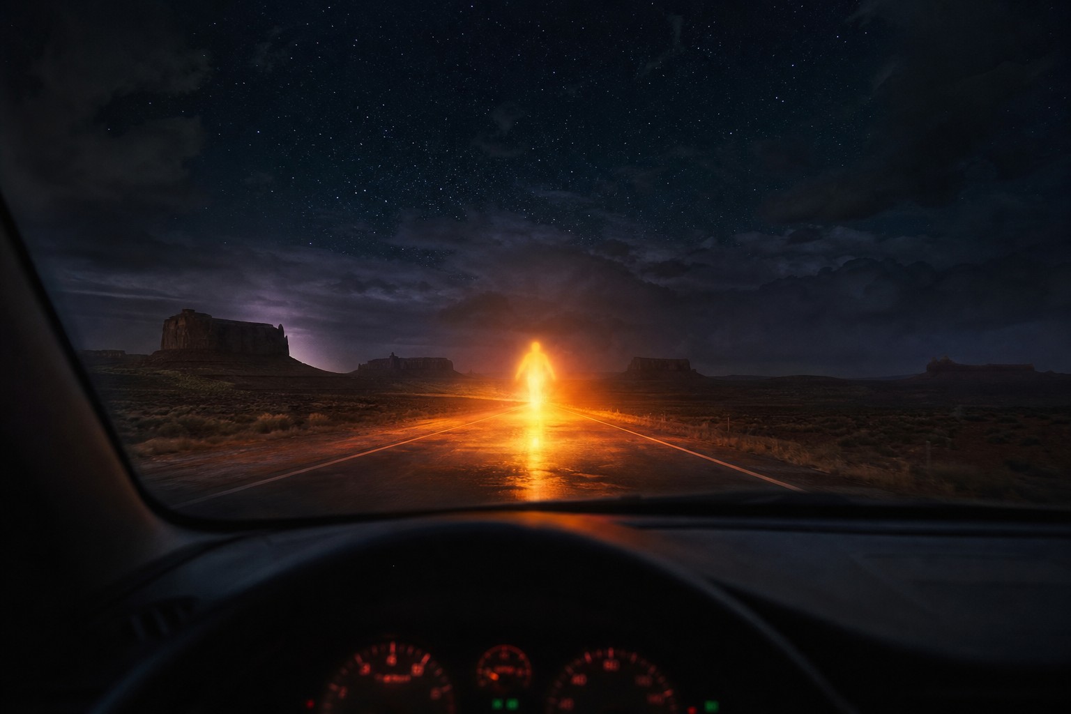 Mysterious Orange Light Chases Driver Through Navajo Reservation