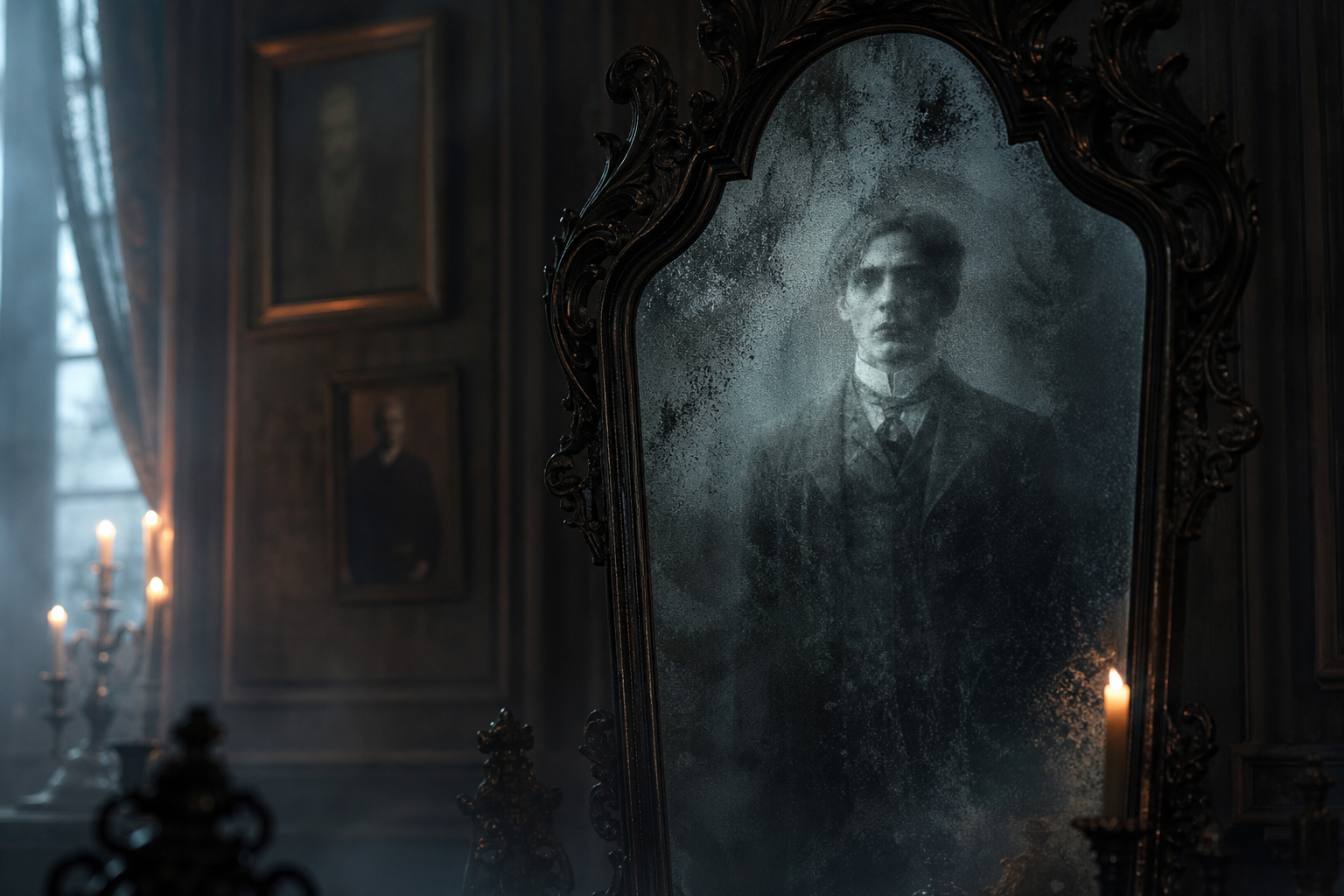 Trapped in Glass: The Chilling Tale of Robert the Mirror Ghost