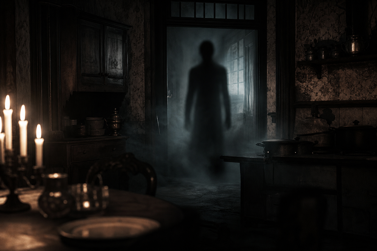 Shadow Person Terror: Dark Entity Manifests in Family Kitchen