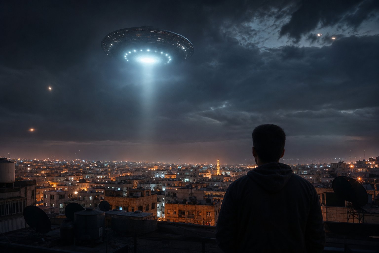 Massive UFO Sighting in Jordan: Mysterious Lights Over Al-Zarqaa