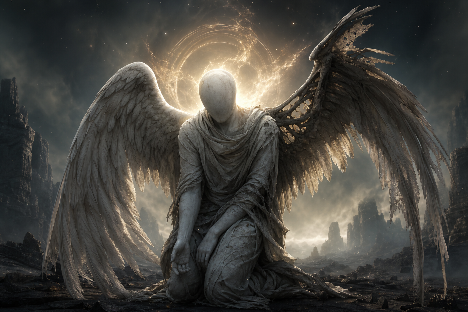The Mystery of the Faceless Angel: Why Castiel’s Broken Wing Haunts Artists