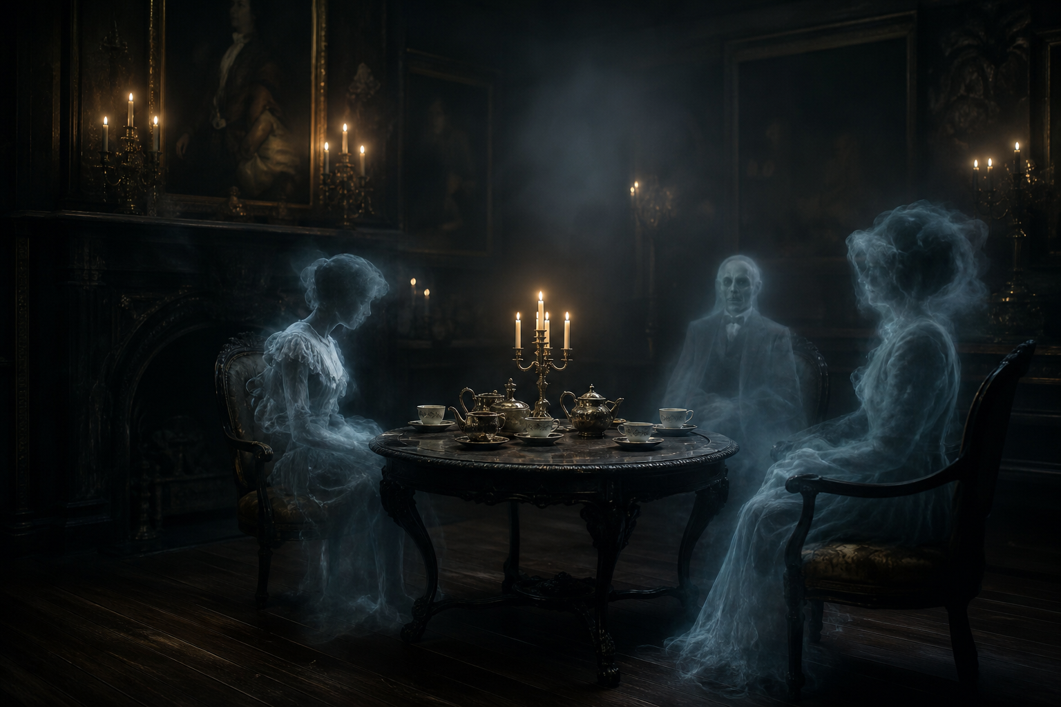 Ghostly Tea Party: SLS Camera Captures Apparitions in Haunted Museum
