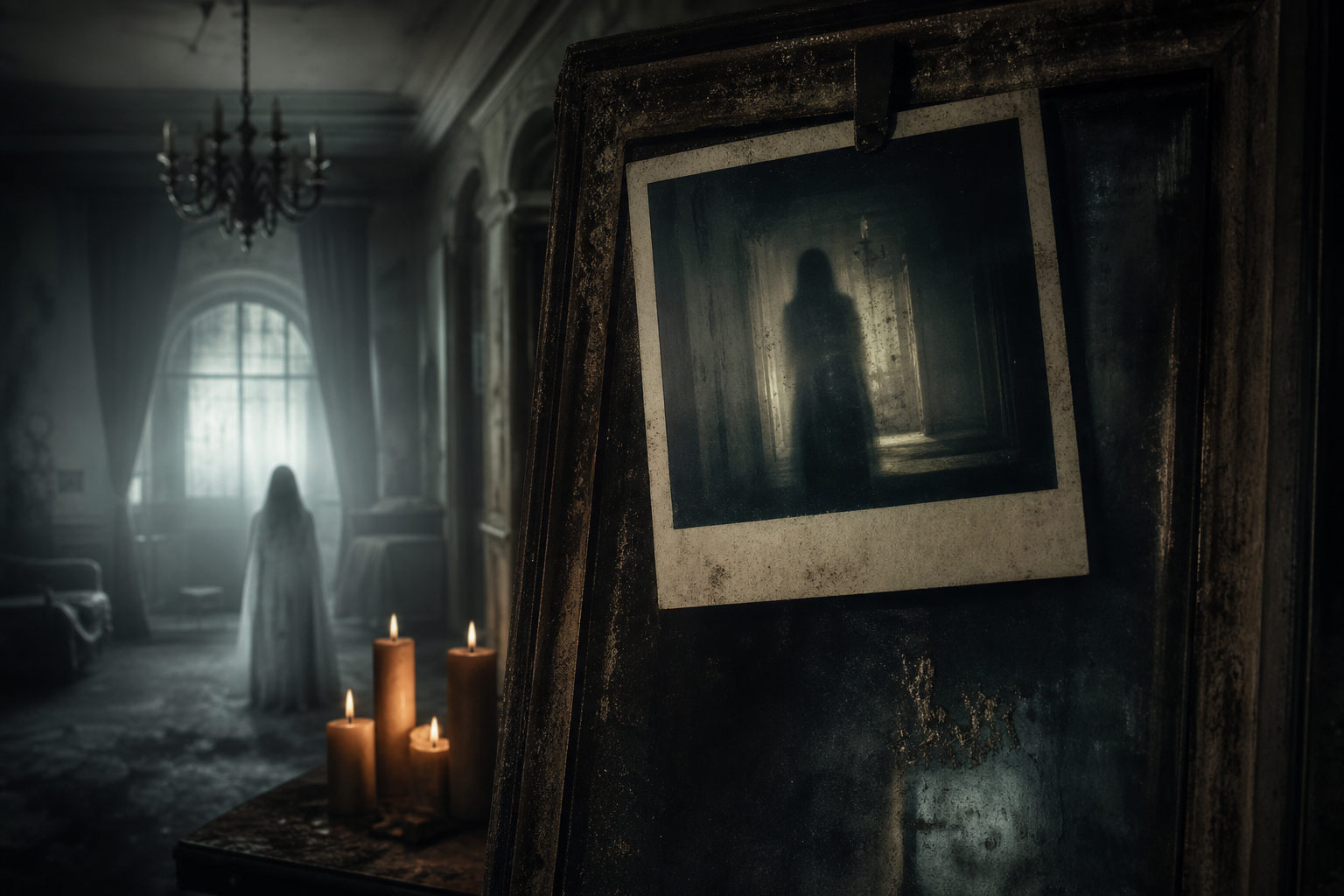 Shadowy Figure Caught on Polaroid in Haunted Former Care Center