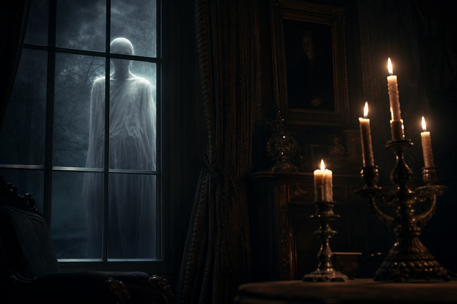 The Faceless White Figure: A Terrifying Window Encounter and Physical Evidence