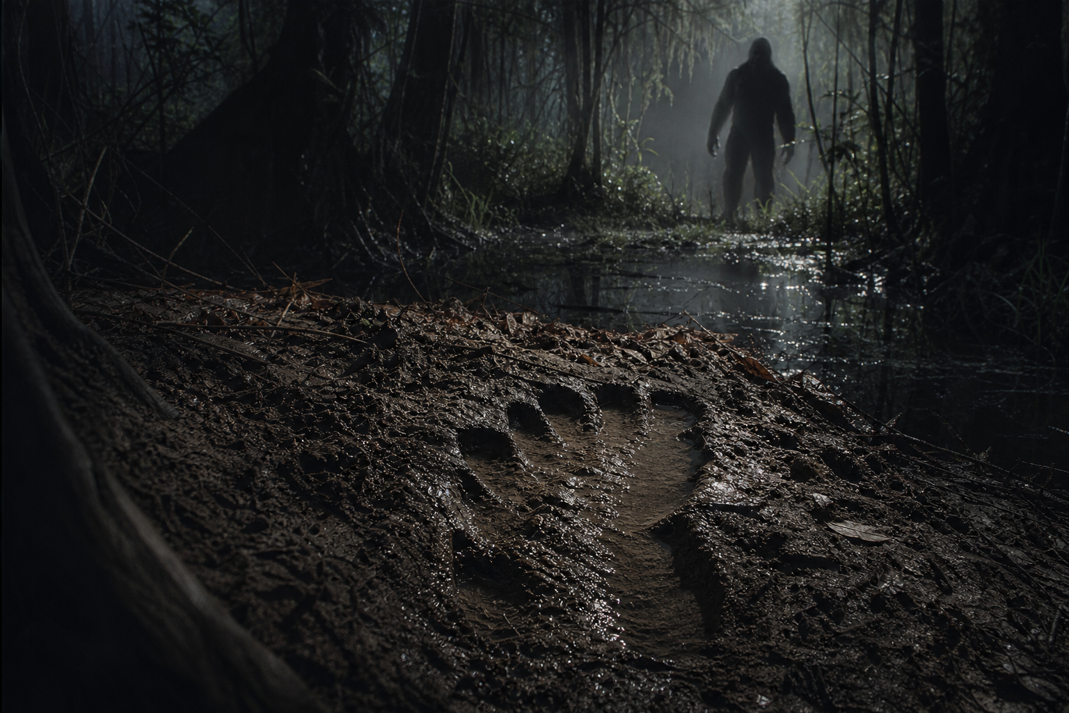 Bigfoot in the Bayou? Massive Humanoid Tracks Found in Okefenokee Swamp